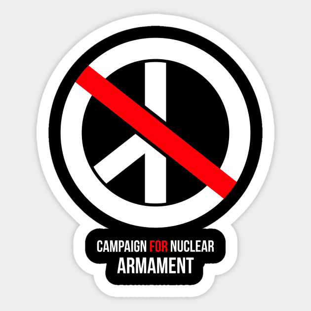 Campaign for Nuclear Armament CND parody Sticker by mubays